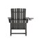 Flash Furniture Gray Adirondack Rocking Chairs with Cupholder, 2PK 2-LE-HMP-1045-31-GY-GG - alternate 9